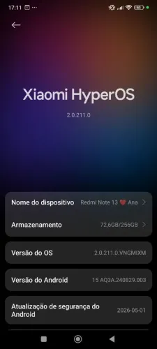 Redmi note13 256g/ 8 ram
