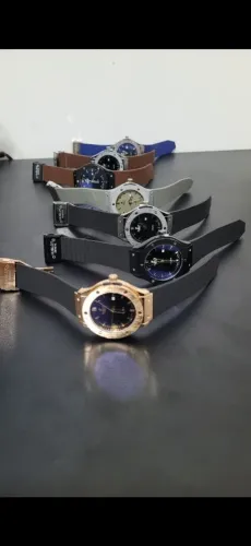 Hublot pulseira em borracha