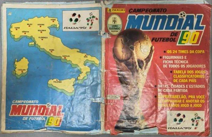 ALBUM FIGURINHAS COPA DO MUNDO 1990 - Itália