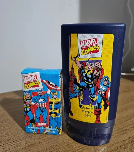 Kit shampoo + colônia 25 ml Marvel jequiti