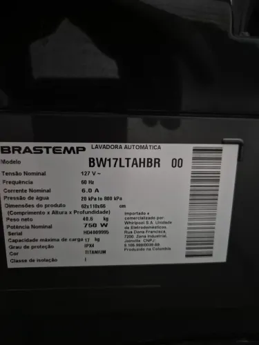 Metade do preço!! Lavadora Brastemp 10 anos de garantia, seminova!!