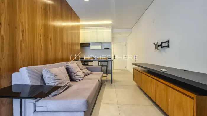 Apartamento mobiliado no Itaim Bibi | 61 m² | 1 suíte | 1 vaga