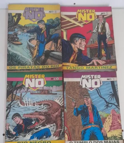 8 Revistas Em Quadrinhos Raras - Mister No - Numeros:04,05,06,07,08,09,10,12,Ed.Record