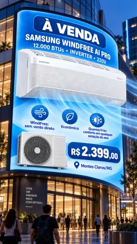 [Novo] Ar Condicionado Samsung Windfree Inverter IA Pro Quente e Frio 12000 BTUs