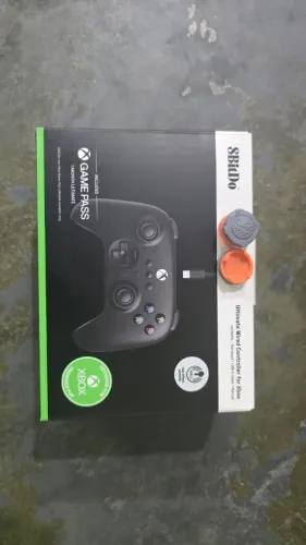 Controle 8BitDo Ultimate - Hall Effect Brinde Tampas de Silicone Freek Galaxy
