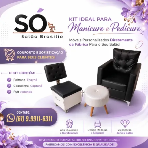 Kit Profissional para Manicure e Pedicure - Conforto, Elegância e Qualidade!