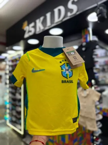 CAMISETA BRASIL INFANTIL (JOGADOR)
