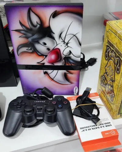 PS2 com 280 jogos