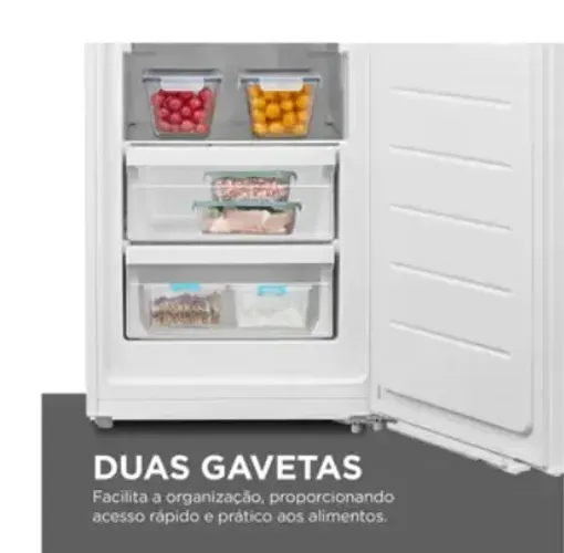 Freezer Vertical 1 Porta 196L 2 em 1 Branco Midea MDRU276FZA011 127v