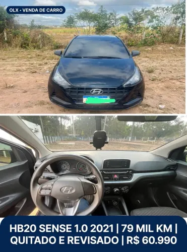 Hyundai HB20 Sense 1.0 Flex 12V MEC 2021