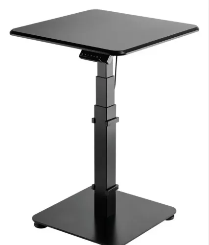 Mesa Com Regulagem De Altura Elétrica Slikdesk Flex com coluna de sustentação extra 