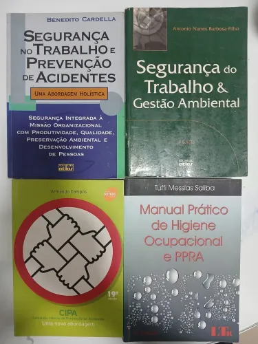 Livros para área de saúde e segurança do trabalho 