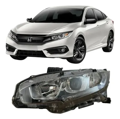 Farol Honda Civic G10 2017 2018 2019 Original Led 26051607 Esquerdo/motorista Esquerdo
