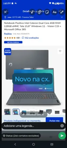 Notebook positivo 128gb
