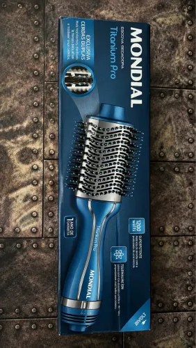 Escova Secadora Mondial Titanium Pro ES-28 Bivolt Completa na Caixa