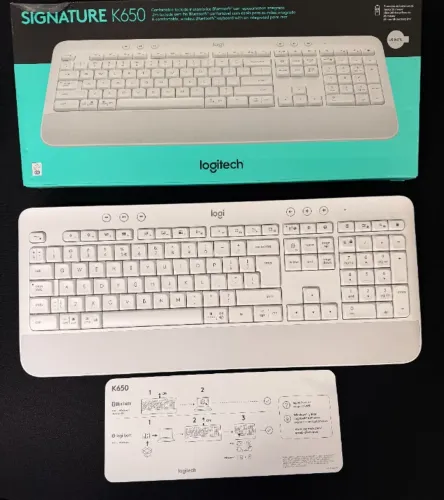 Teclado Sem Fio Logitech Signature K650 - Branco | PN 920-010965