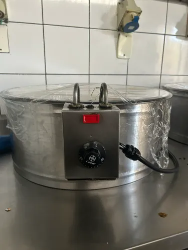 Tacho Elétrico de Fritura Profissional em Inox - Termostato