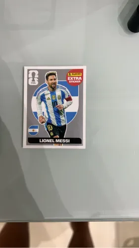 Figurinha Messi 2026 prata completamente original