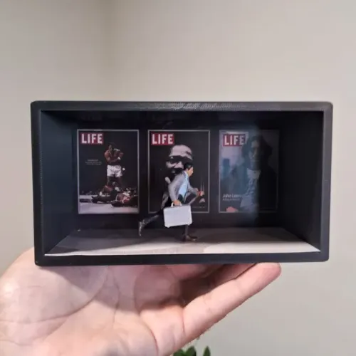 Quadro diorama do filme "A Vida Secreta de Walter Mitty"