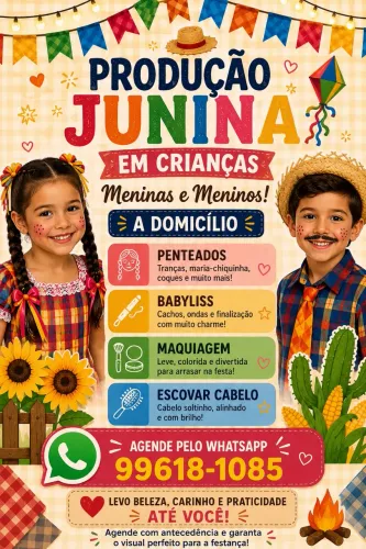 Produção junina em crianças 