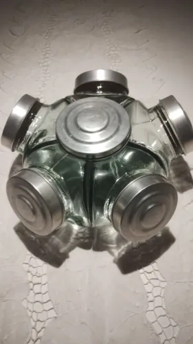 Baleiro vintage de vidro