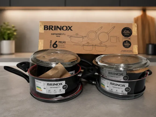 Jogo de Panela Brinox Ceramic Life