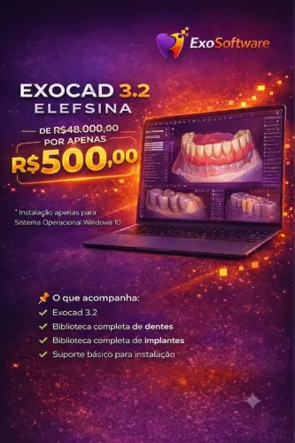 Exocad 3.2 Elefsina + biblioteca de implantes e dentes 