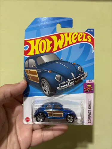 VolksWagen Beetle - Fusca - Azul - Compact Kings - 2/5 - Hotwheels - Lacrado