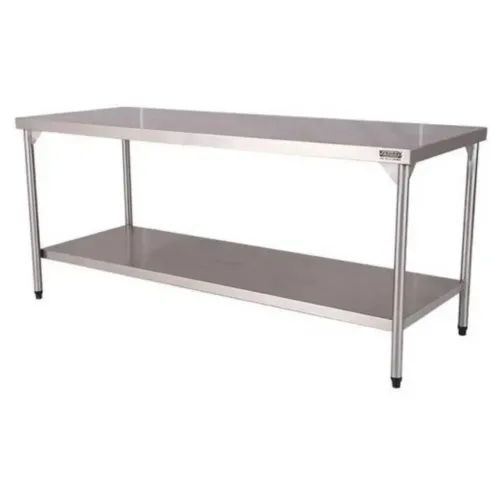 Conjunto de mesa e prateleira de INOX REFORÇADO