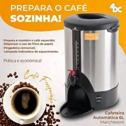 cafeteira automatica 6 lts * nova 