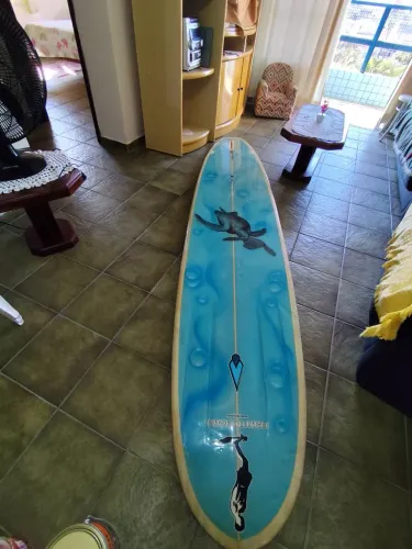 Longboard de bico arredondado, ideal para iniciantes