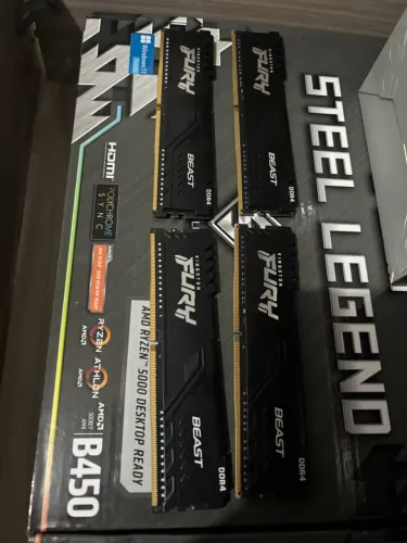 Memória RAM Kingston Fury Beast 8GB DDR4 3200MHz CL16