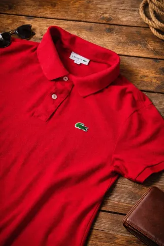 Camisa Lacoste Original Vermelha polo Slim fit M