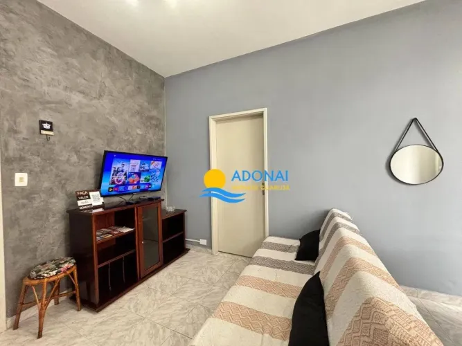 Apartamento beira-mar 2 dormitórios Pitangueiras Guarujá