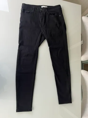 calça zara masculina skinny preta 42
