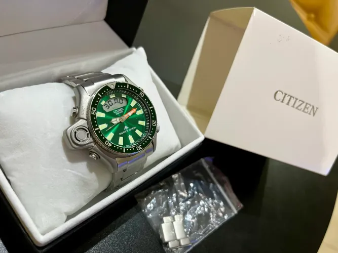 CITIZEN AQUALAND JP 2007 VERDE NOVOOOOO