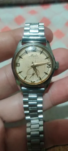 Mido vintage funcionando normalmente todo em aço inox automático original