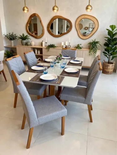 Mesa de jantar 6 cadeiras