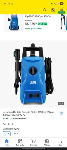 Lavadora de auto pressão