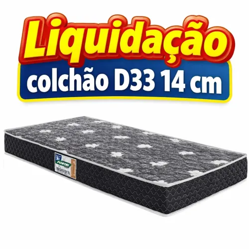COLCHÃO D33 SOLTEIRO PROMOÇÃO