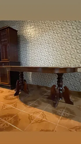 Mesa de Jantar Colonial com 6 Cadeiras