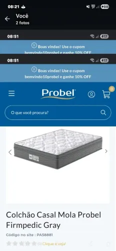 Colchão firmpedic gray casal 