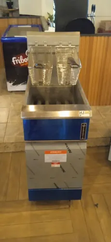 NZ. Fritadeira industrial GÁS óleo 20 litros PRIME Venâncio