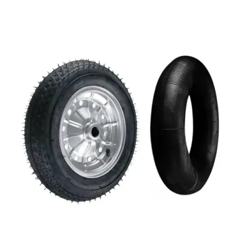 RODA PARA CARRINHO CARGA COM PNEU E CÂMARA 3.00/3.25-8 METALOSA
