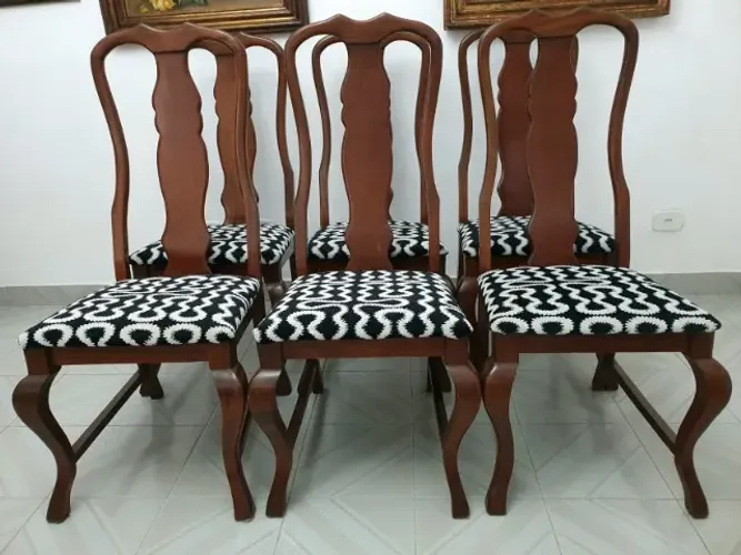 Conjunto de 6 Cadeiras de Mesa De Jantar
