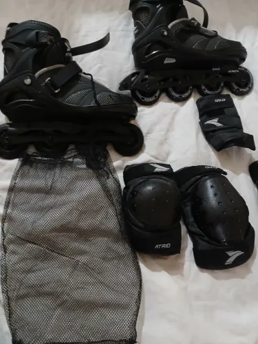 Patins Átrio preto com regulador 37 a 40