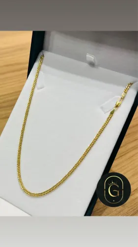 Cordão de ouro grumet duplo oco 6.1g ( LOJA )