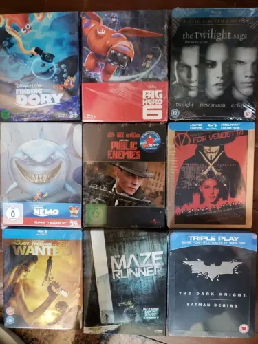 Steelbook Blu Ray importados diversos