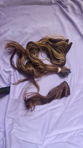 CABELO NATURAL 40CM SEPARADO EM DUAS TELAS