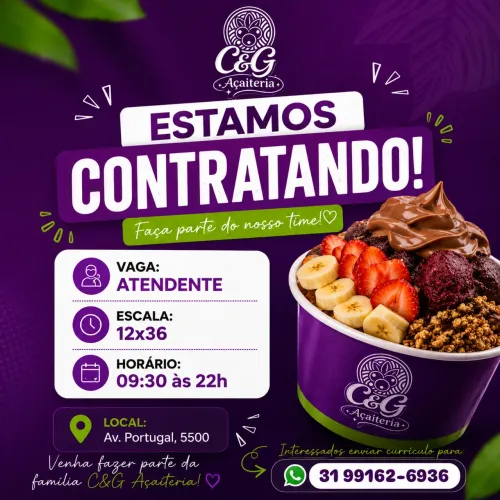 VAGA DE EMPREGO 12x36